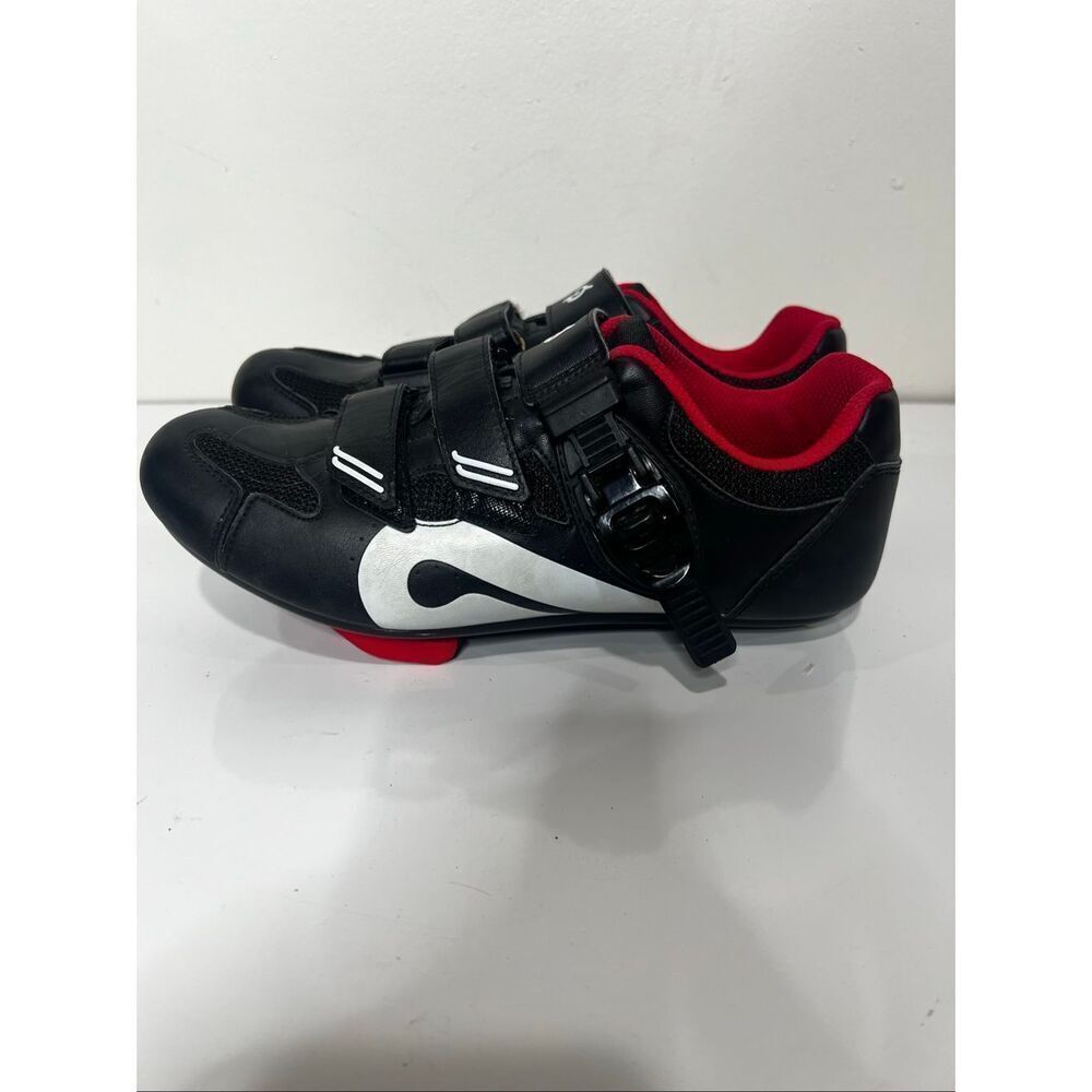 Peloton Black Red Biking Cycling Spin Sneakers Sz 39